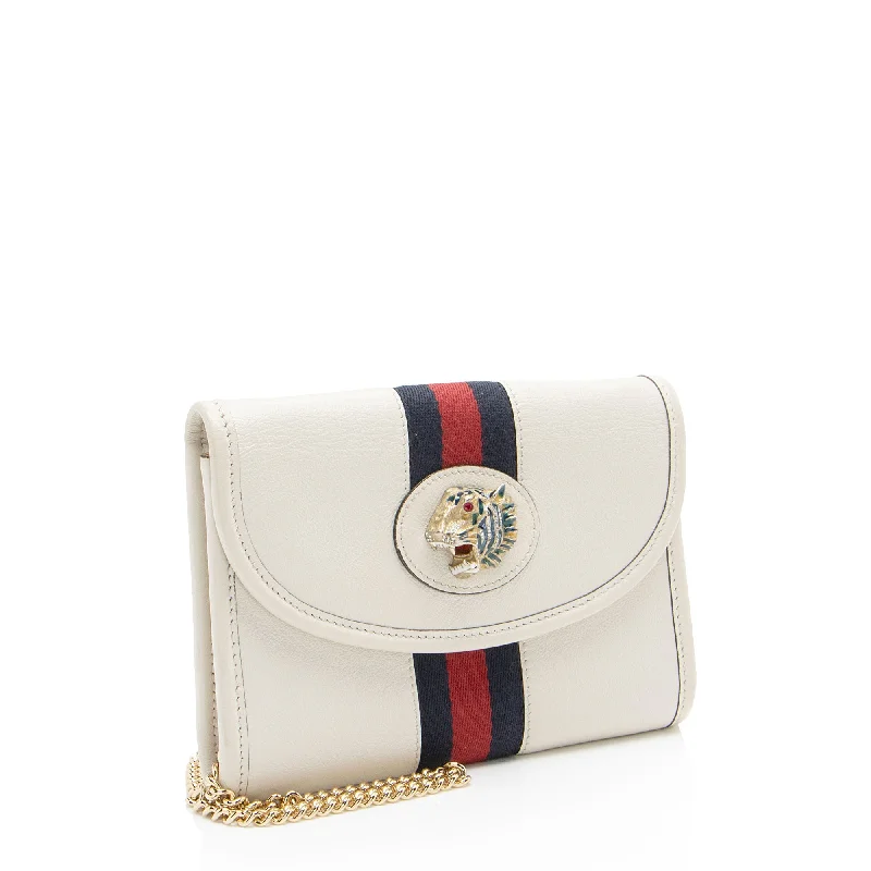 Women Gucci bags with a zip - around closure for securityGucci Calfskin Rajah Mini Flap Bag (ofd1Mc)