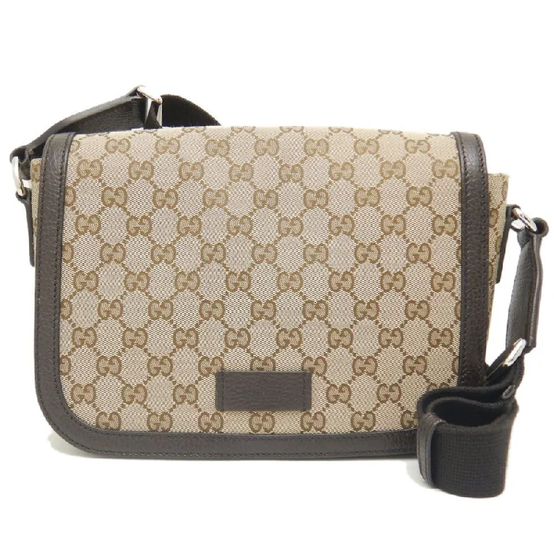 Women Gucci bags with a magnetic snap closure for easy accessGucci Shoulder Bag Gg Canvas Beige Brown