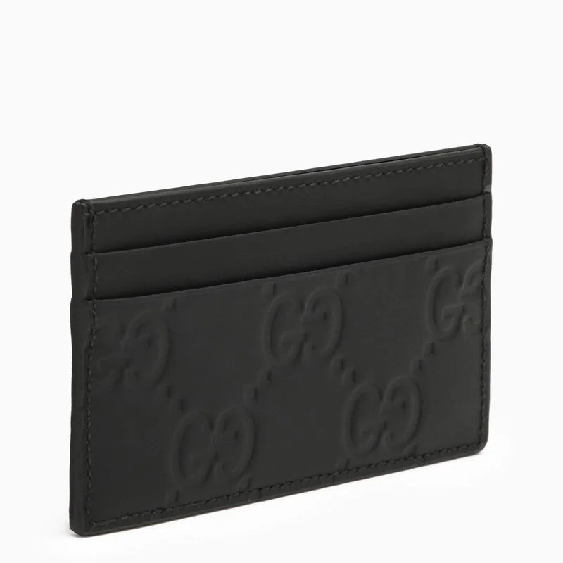 Ladies Gucci Dionysus bags with a detachable shoulder strapGucci Gg Black Rubber Card Holder Men