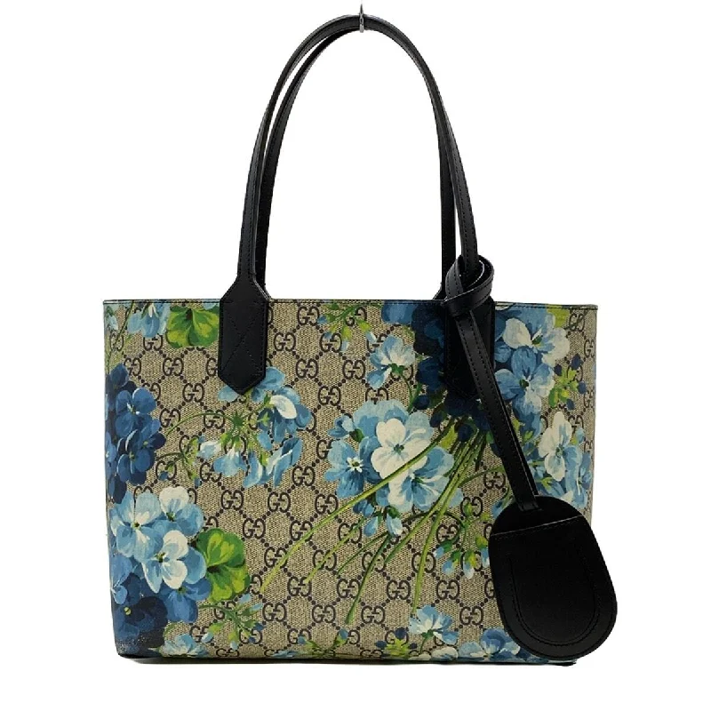 Ladies Gucci shoulder bags with a magnetic - closure flapGucci Gg Blooms Light Brown Blue