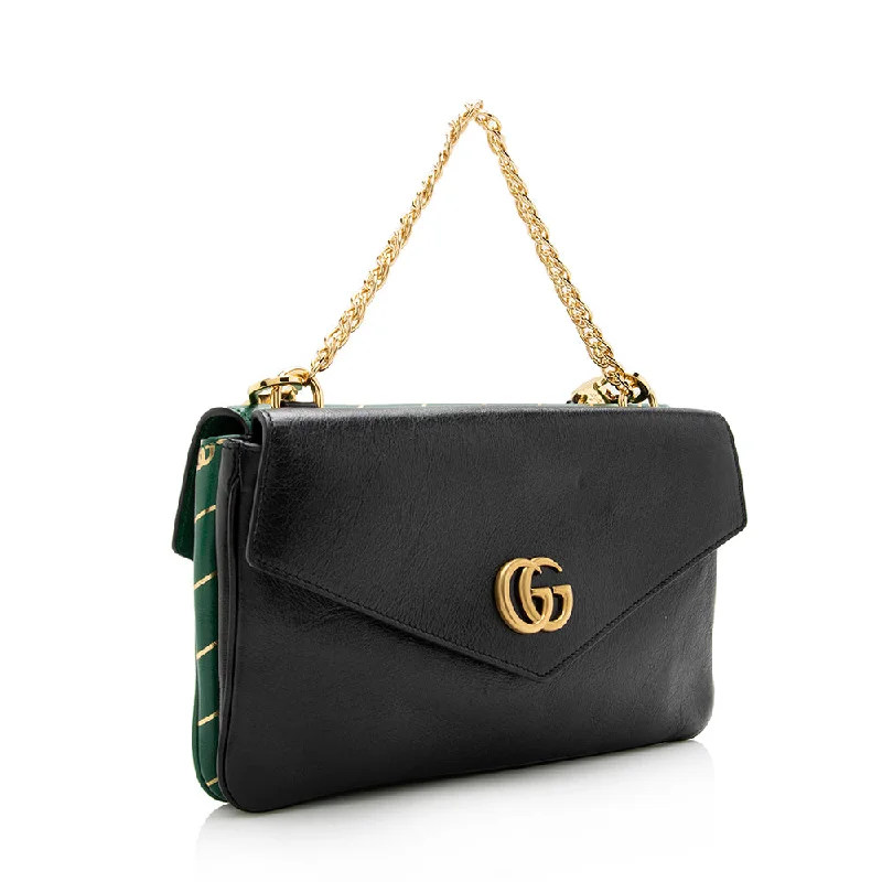 Ladies Gucci shoulder bags with a tassel decorationGucci Calfskin Thiara Double Shoulder Bag (18084)