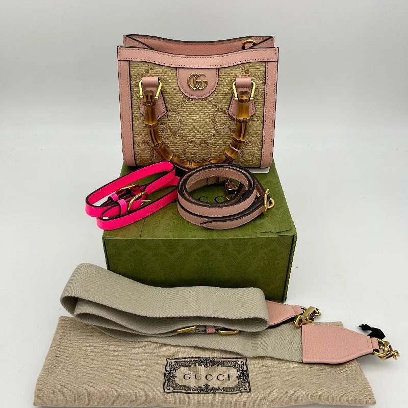 Gucci Marmont bags for women with a snakeskin - effect panelGucci Diana Mini Tote Pink Japan Exclusive Bag