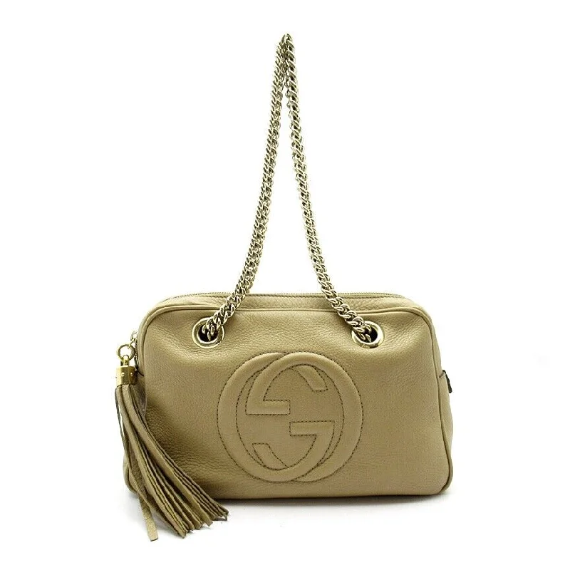 Gucci Marmont bags for women with a contrast - colored interiorGucci Soho Chaintote Bag Leather