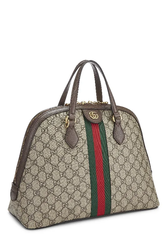 Gucci crossbody bags for women with adjustable leather strapsGUCCI GG SUPREME WEB MEDIUM OPHIDIA DOME BAG