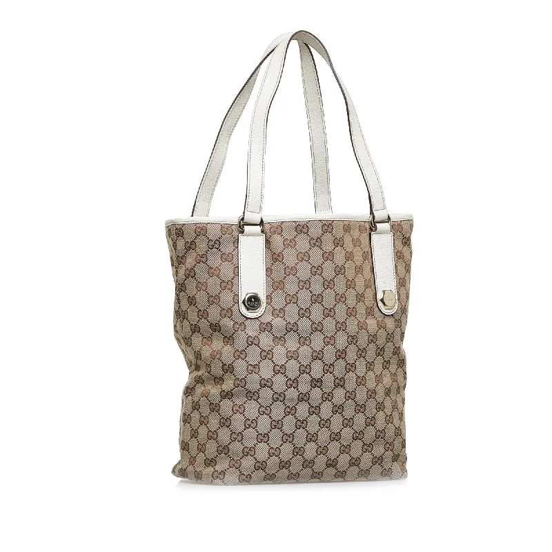 Gucci Marmont bags for women with quilted leather exteriorsGucci GG Canvas Charmy Tote Bag (SHG-LXzSG7)