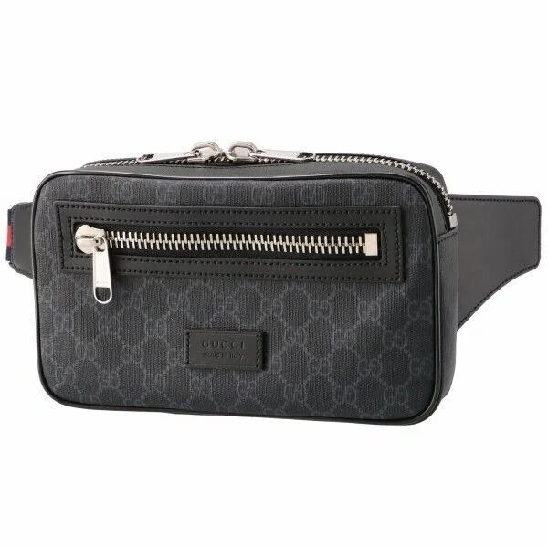 Women Gucci bags with a front - zip pocket for small itemsGucci Waist Bum Crossbody Bag Canvas Gg