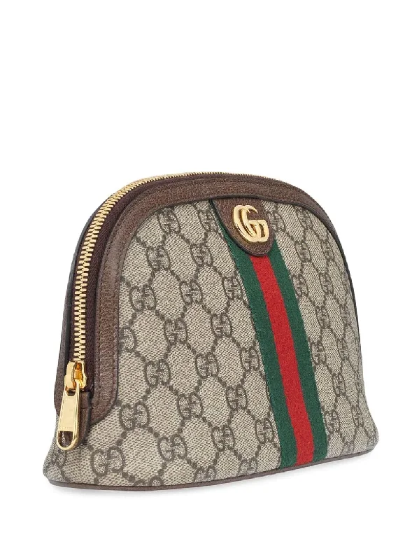 Gucci crossbody bags for women with adjustable leather strapsGUCCI GG SUPREME OPHIDIA LARGE COSMETIC CASE