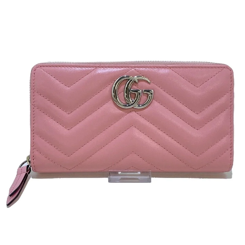 Ladies Gucci shoulder bags with a single - handle designGucci Gg Marmont Pink Leather -