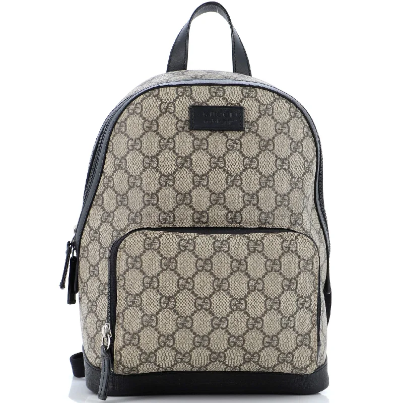 Gucci backpacks for women with a multi - pocket designGucci Zip Pocket Backpack Gg Coated