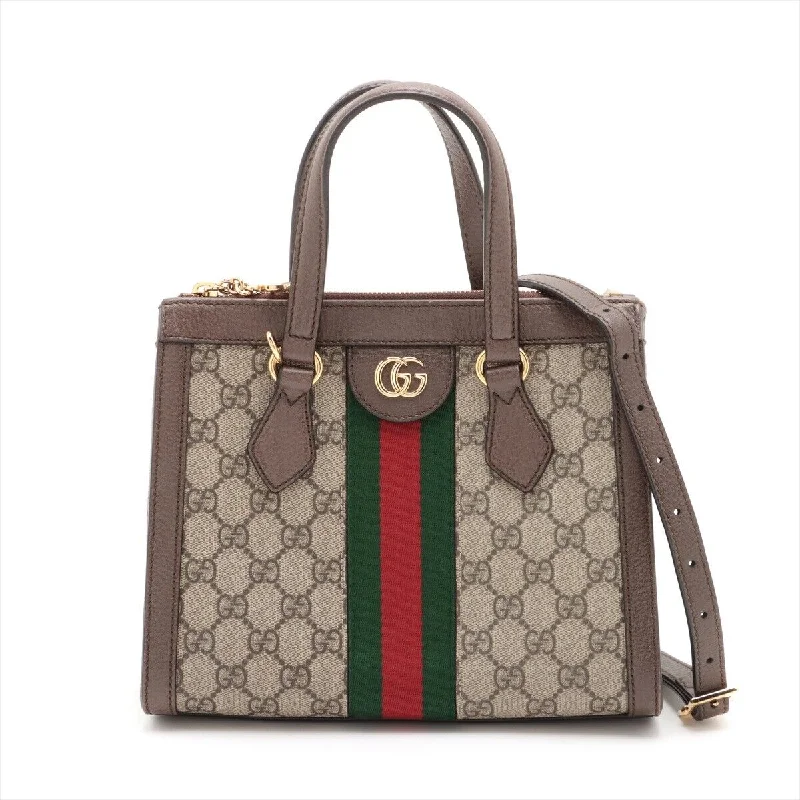 Gucci handbags for women with a metal - framed claspGucci Gg Supreme Ophidia Pvc & Leather 2