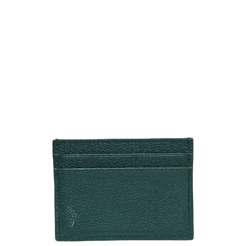 Women Gucci Sylvie bags with a crystal - embellished web stripeGucci Forest Green Zumi Card Holder