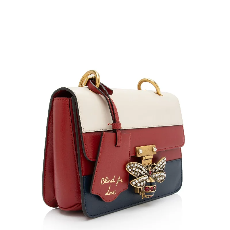 Women Gucci Sylvie bags with a leather - wrapped handleGucci Calfskin Queen Margaret Shoulder Bag (SHF-nu0nao)