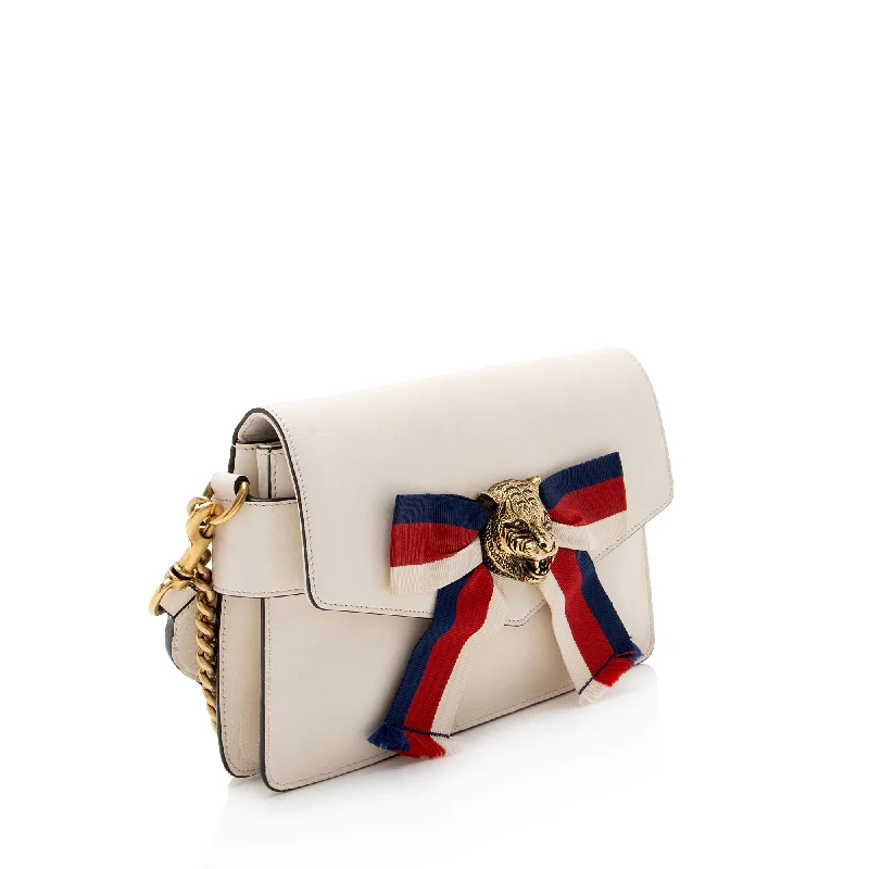 Women Gucci Sylvie bags with a detachable ribbon detailGucci Calfskin Tiger Broadway Mini Shoulder Bag (VQsEa9)