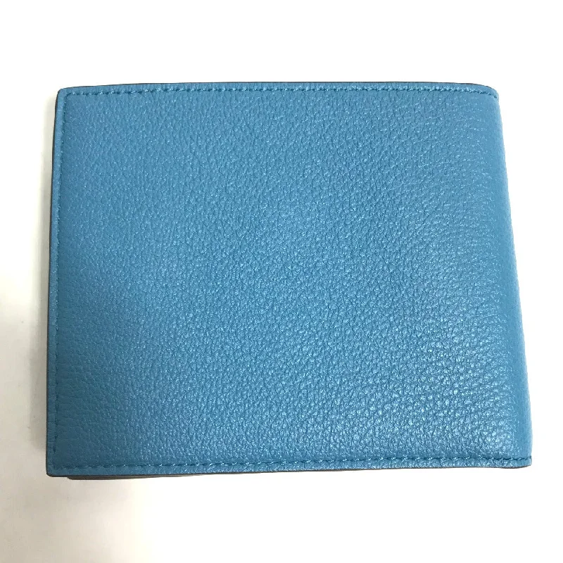 Medium - sized Women Gucci handbags for everyday useGUCCI Folded wallet 658681 leather blue logo Wallet mens Secondhand