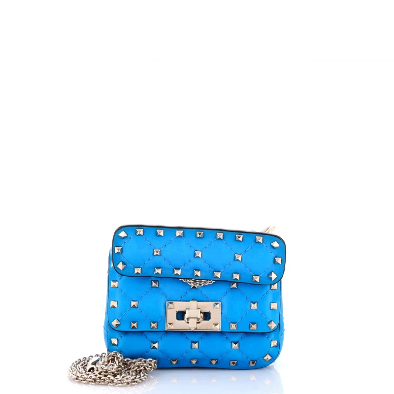 Rockstud Spike Flap Bag Quilted Leather Micro