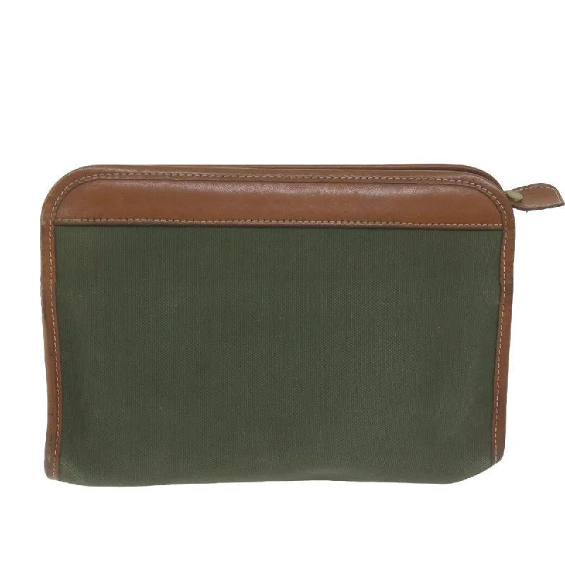 BURBERRYSs Clutch Bag Canvas Khaki  bs11841