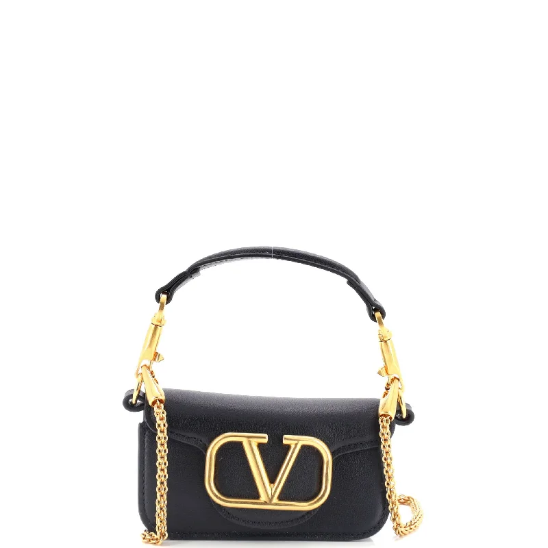 VLogo Loco Flap Shoulder Bag Leather Mini