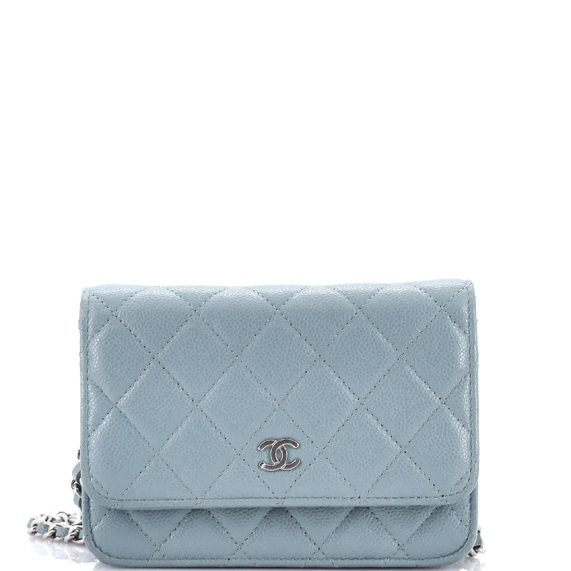 Wallet on Chain Quilted Caviar Mini