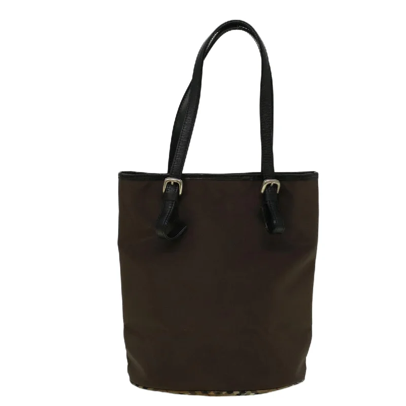 BURBERRYSs Blue Label Tote Bag Nylon Brown  58200