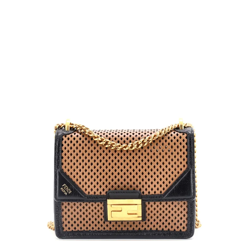 Kan U Shoulder Bag Perforated Leather Small