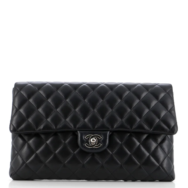 Classic Flap Clutch Quilted Lambskin