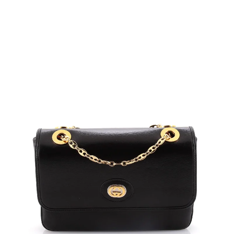 Marina Chain Flap Bag Leather Small