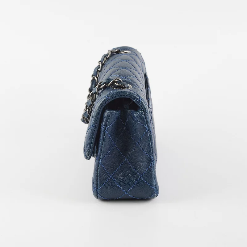 Chanel Classic Flap Bag for Evening PartyChanel Mini Rectangular Blue Caviar