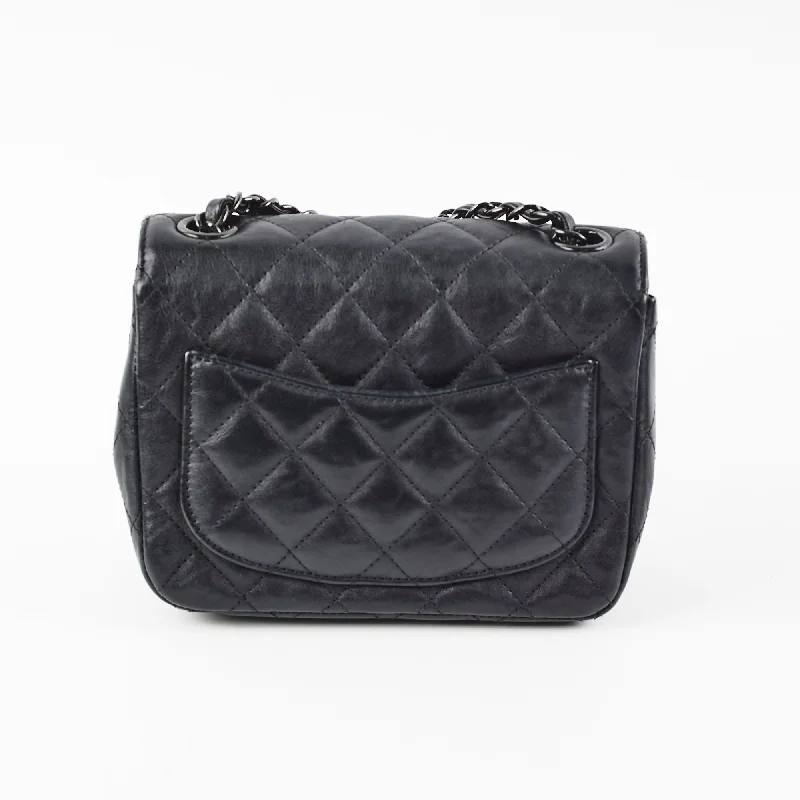 Chanel bags available in bold colors and patternsChanel Mini Square Calfskin So Black