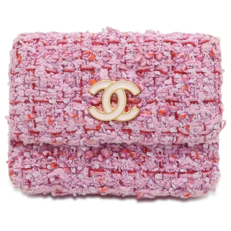 Chanel bags with exclusive seasonal releasesCHANEL Chain wallet Pink Tweed