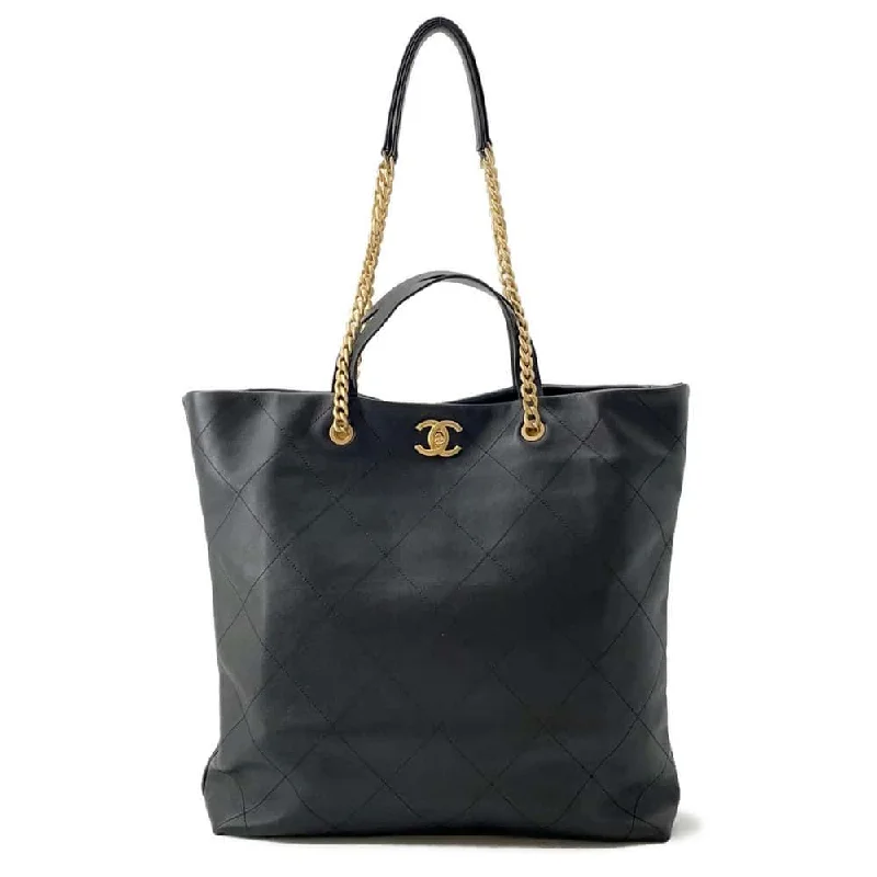 Chanel All - Match Handbag for Versatile StylingCHANEL Matelasse 2way Chain Tote Black AS3128 Lambskin