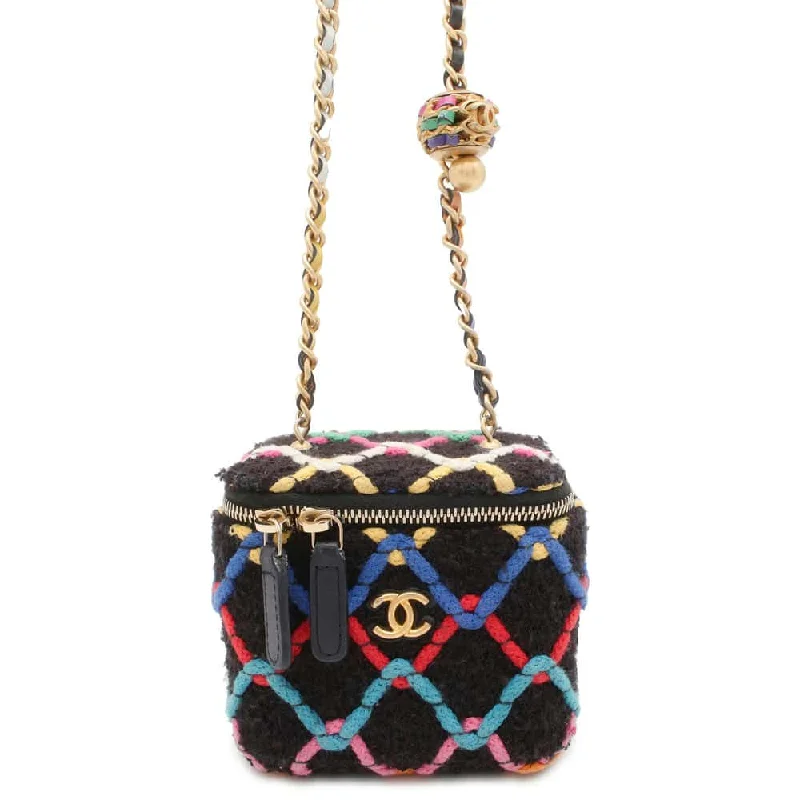 Chanel All - Match Handbag for Versatile StylingCHANEL Vanity Case Multicolor AP1447 Tweed