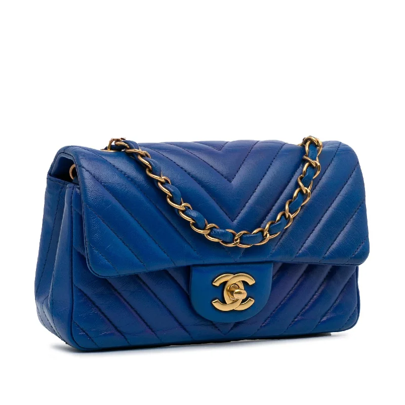 Chanel bags in luxury boutiques worldwideChanel Mini Chevron Quilted Lambskin Rectangular Flap Bag (S3wMjz)