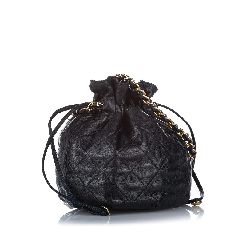 Chanel bags available at online luxury retaileChanel Mini Classic Lambskin Leather Bucket Bag (23935)