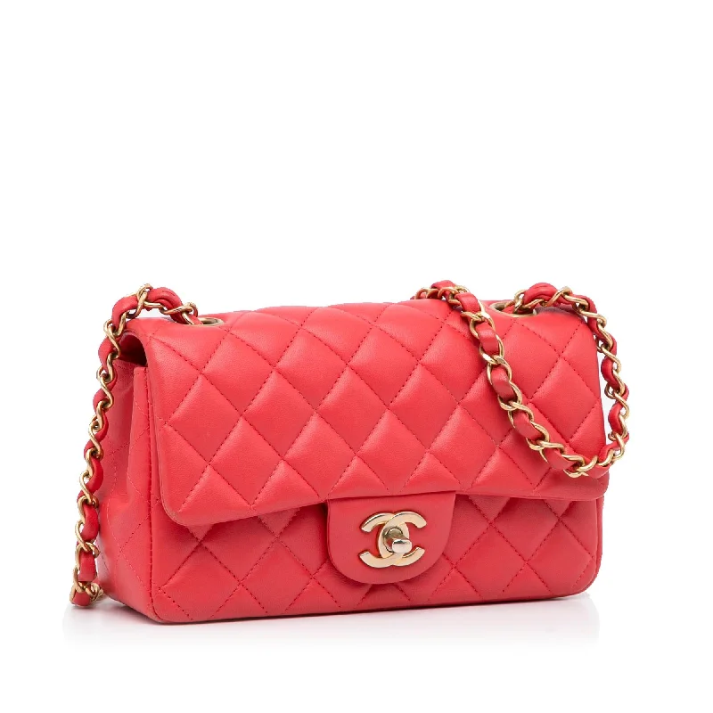 Chanel Small Crossbody Bag for TravelChanel Mini Classic Lambskin Rectangular Single Flap (ShijLx)