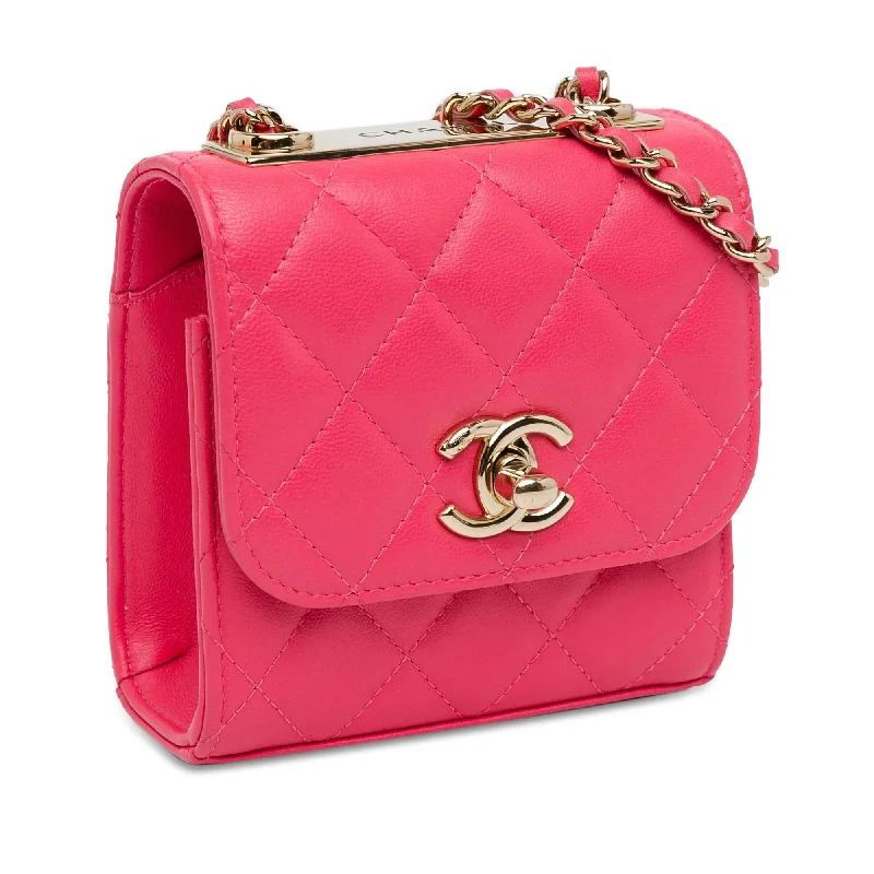 Chanel bags with modern touchesChanel Mini Lambskin Trendy CC Clutch With Chain (DBlI5L)