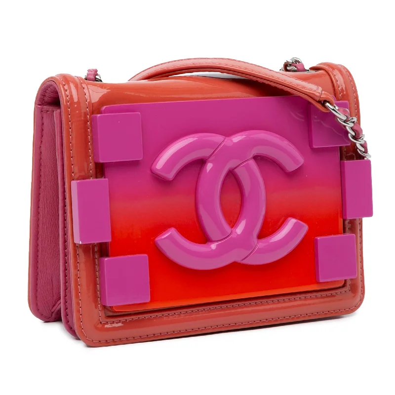 Chanel bags for women who appreciate fine craftsmanshipChanel Mini Ombre Plexiglass and Patent Boy Brick Flap (ekVGPs)