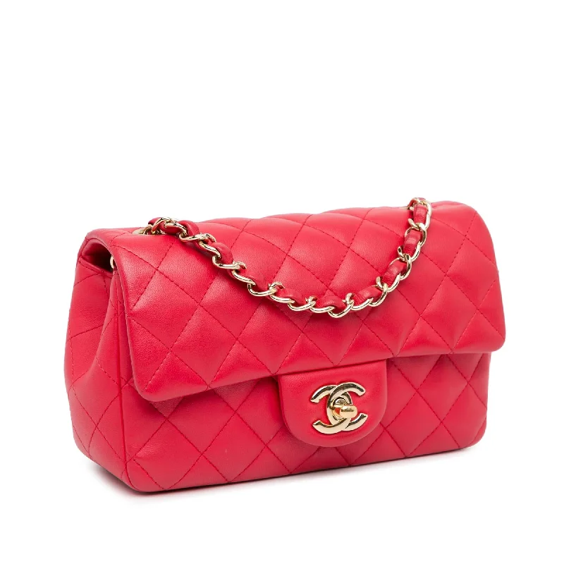 Chanel Designer Handbag with Unique DesignChanel Mini Rectangular Classic Lambskin Single Flap (aMDNhD)