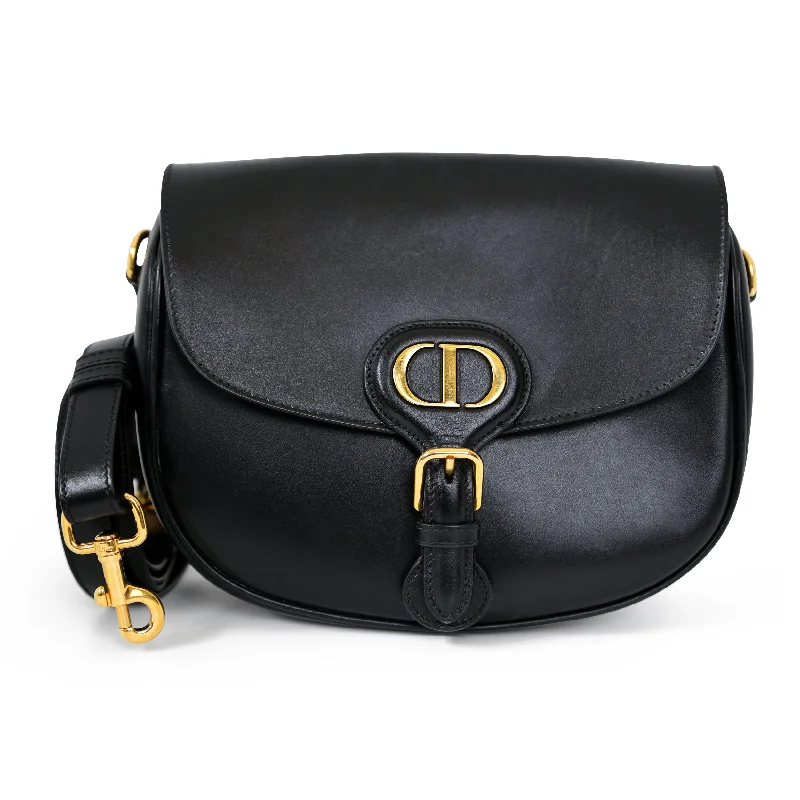 Christian Dior handbags with a removable shoulder strap for versatilityDIOR Bobby Black Medium Cross Body Bag