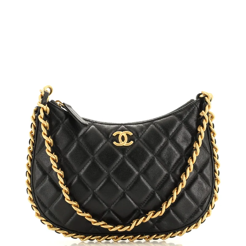 Fashion - forward Christian Dior tote bags for the modern womanCC Chain Around Hobo Quilted Lambskin