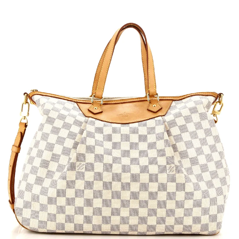 Christian Dior bags with a zip - top closure and multiple compartmentsSiracusa Handbag Damier MM